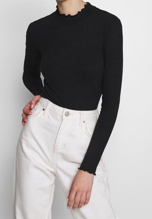 Top s dlouhým rukávem - black