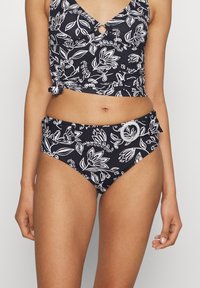 LASCANA - PANTS HIGHWAIST KATTA - Bikini apakšdaļas - black/creme Miniatūras attēls 1