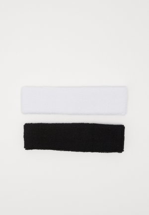 Nike Performance HEADBAND UNISEX 2 PACK - Polsino - black/white