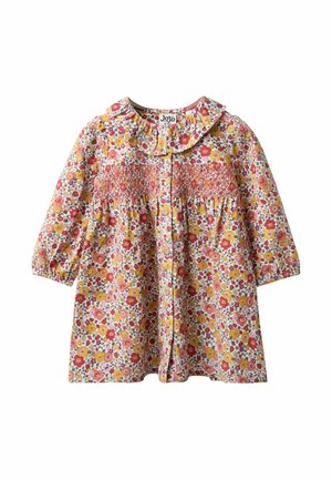 REGULAR FIT - FRILL COLLAR BUTTON THROUGH - Skjortekjole - cream floral