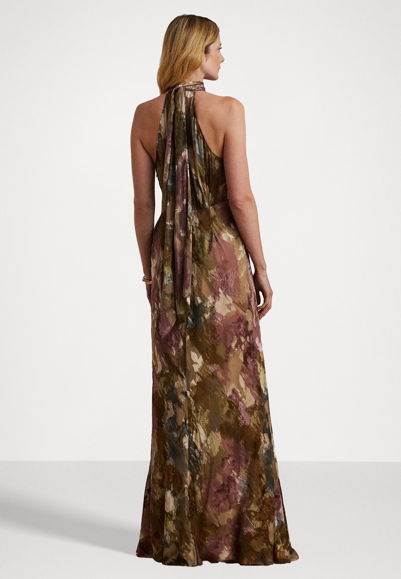 sachin and babi light blue dress Ralph Lauren Tan Brown Silk Lined Lace Halter Dress M Ralph Lauren
