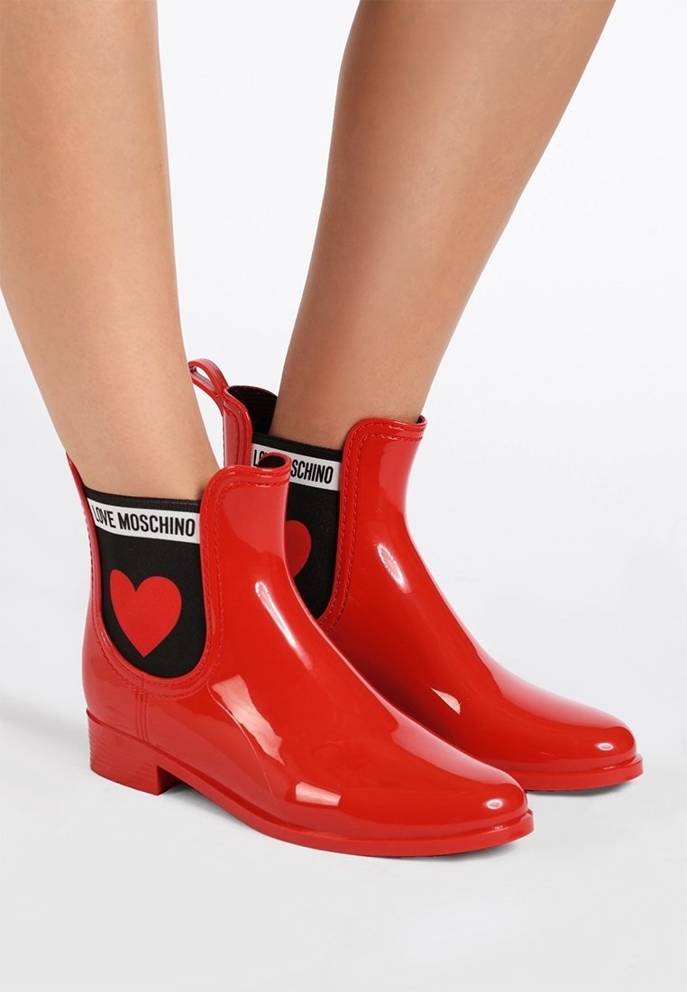 Love Moschino Botas de agua - red