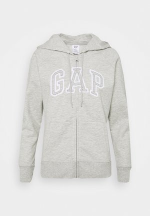Sweat zippé homme Gap gris avec logo Sweat zippé homme Gap gris avec logo