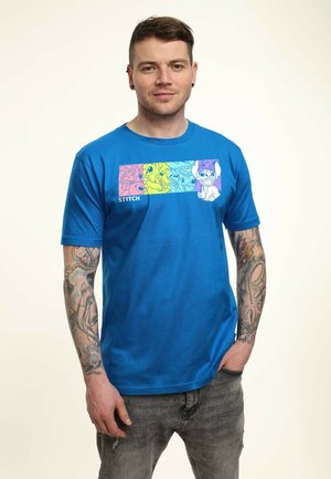 LILO & STITCH STITCH BOX UNISEX - Camiseta estampada - bright blue