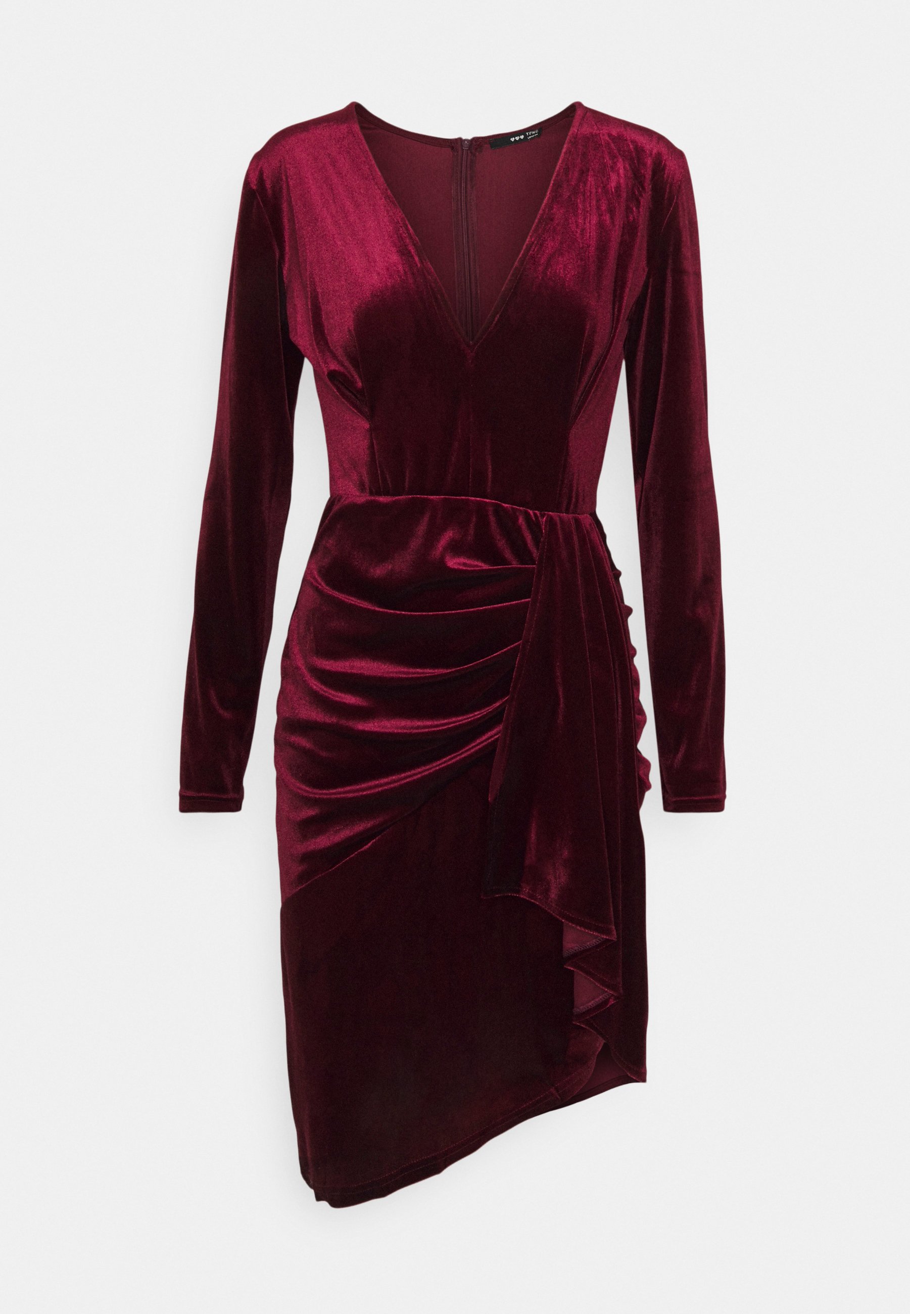 TFNC RHYS DRESS - Vestido de tubo - burgundy/burdeos - Zalando.es