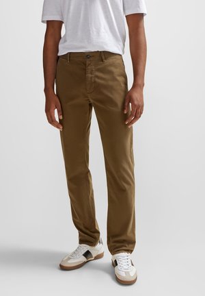 BOSS SLIM - Chino stiliaus kelnės - open green