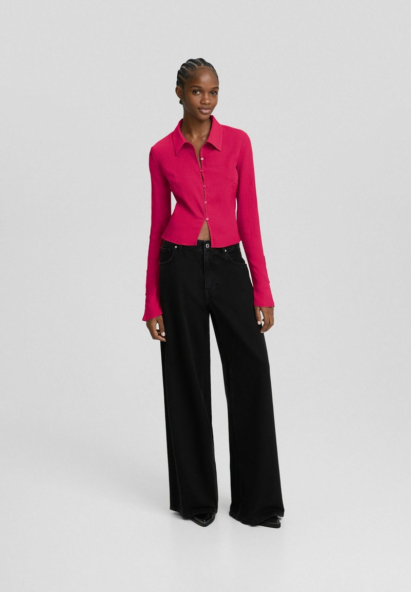 Bershka Overhemdblouse donkerroze