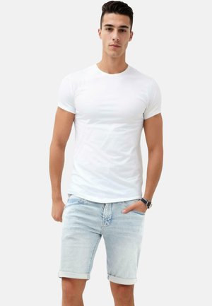 INDICODE JEANS Denim shorts - icy blue