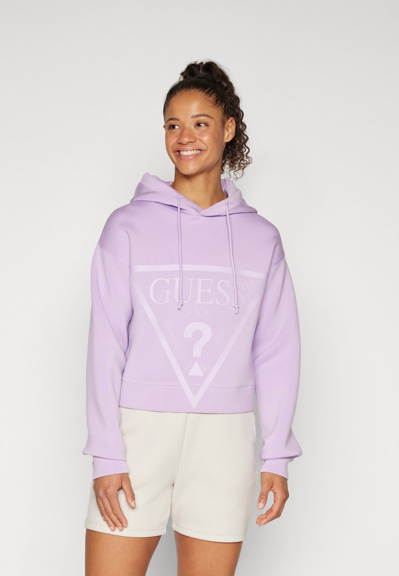 Guess NEW ALISA - Mikina s kapucí - lilac forever