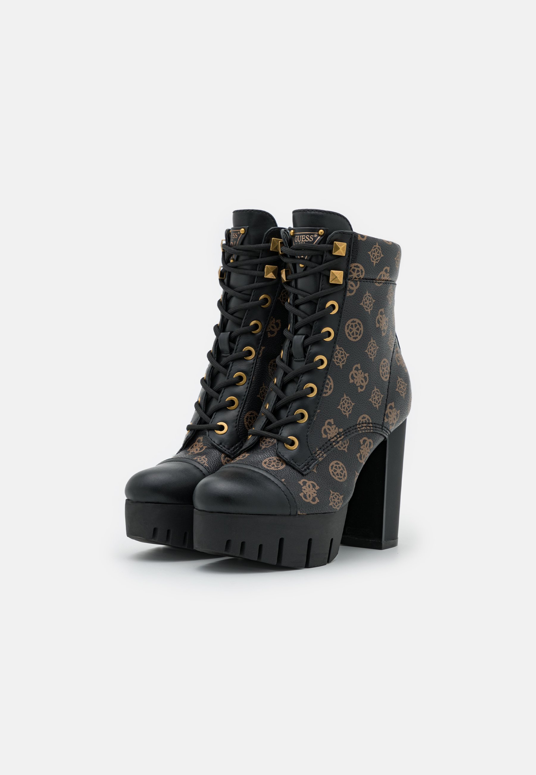 Guess GEOVEY - Botines con cordones - brown/marrón - Zalando.es