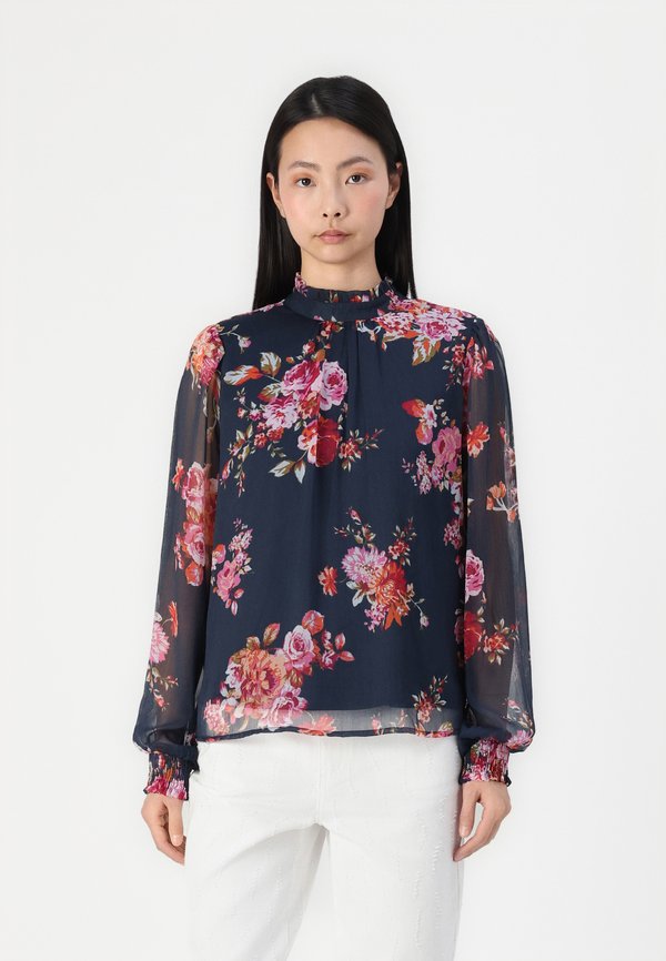 VIALIA SMOCK - Bluse - mood indigo