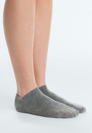 OYSHO, 5 PACK - Chaussettes pour sneakers - pale grey melange