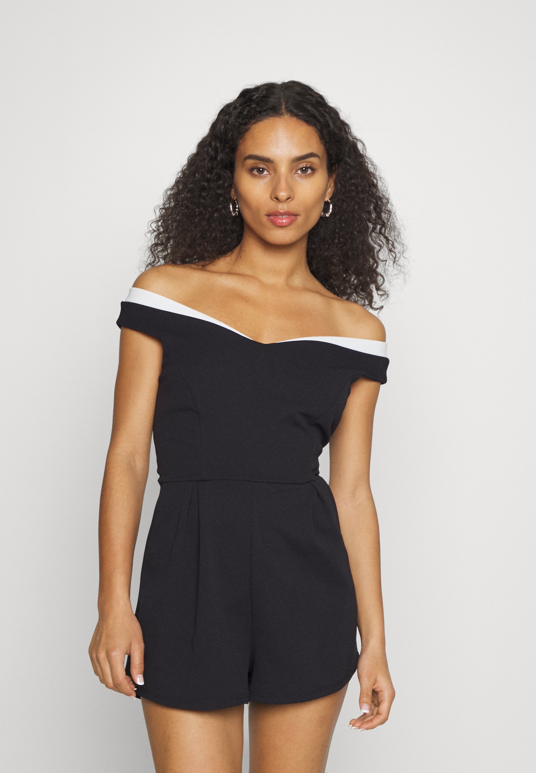 SHOULDER PLAYSUIT - Jumpsuit - black 