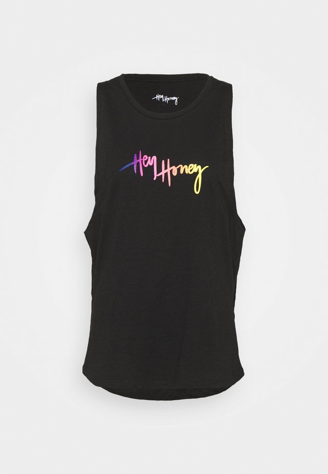 TANK RAINBOW LOGO - Top - black