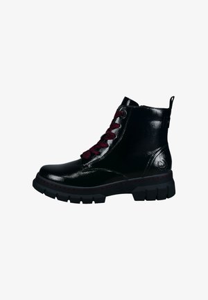 bugatti, BUGATTI SCHNÜRSTIEFEL - Plateaustiefelette - schwarz