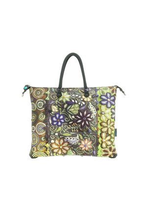 G3 PLUS - Handbag - green flower embroidery