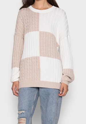 Strickpullover - tan