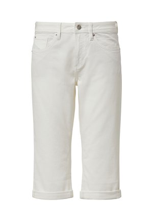 QS, CATIE MID RISE CAPRI LENGTH - Short en jean - ecru