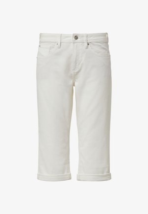 QS, CATIE MID RISE CAPRI LENGTH - Short en jean - ecru