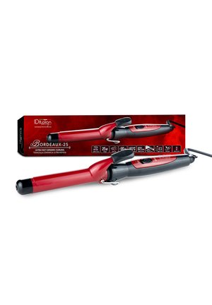Italian Design DESCRIPTIONWITH THE NEW BORDEAUX ULTRA-FAST CURLING TONGS - Hair Styling Accessory - black and red