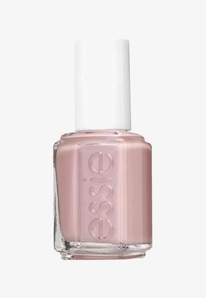 Essie nagellak in een vierkant glazen flesje met een witte dop. De nagellak heeft een zachte roze tint met een glanzende afwerking.