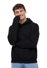 Terranova BOXY FIT - Felpa con cappuccio - nero