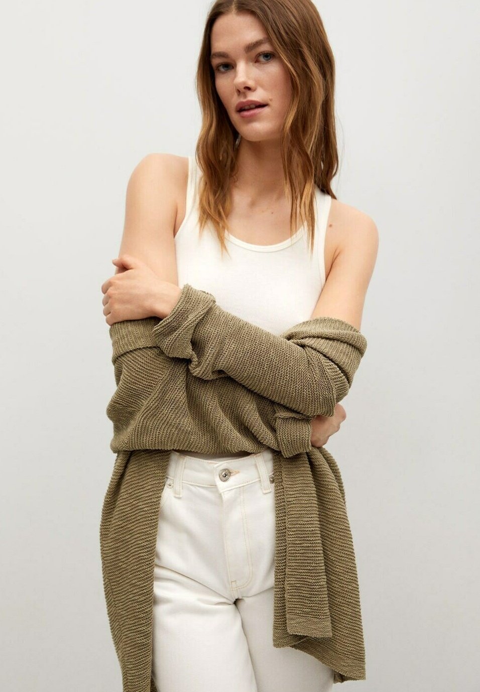 chaqueta punto mujer mango