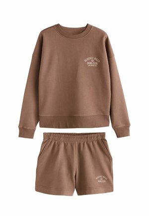 Next, SET - Verryttelyhousut - brown