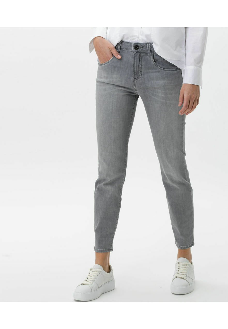BRAX STYLE SHAKIRA S - Jeans Tapered Fit - used light grey/Lichtgrijs -  Zalando.nl