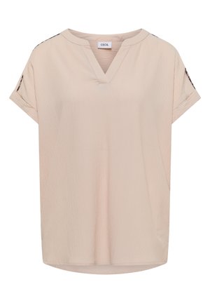 Cecil, DROPPED SHOULDER BLUSENSHIRT MIT STRUKTUR - Blouse - cashmere beige
