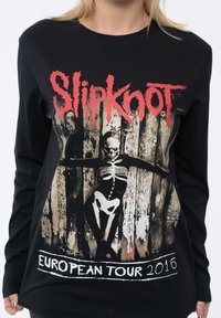 Paradiso Clothing SLIPKNOT SKELETON FLAG - Long sleeved top - black