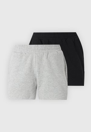 YOURTURN by Zalando, 2 PACK UNISEX - Αθλητικό σορτς - black/grey
