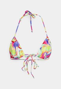 GIRAFFE PRINT TRIANGLE AND ITSY BITSY BOTTOM SET - Biquíni - mauve
