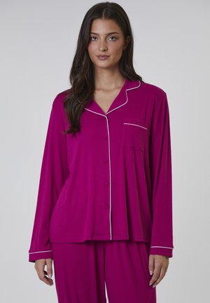TRADITIONAL LONG SLEEVE SET - Pyjama - dark pink