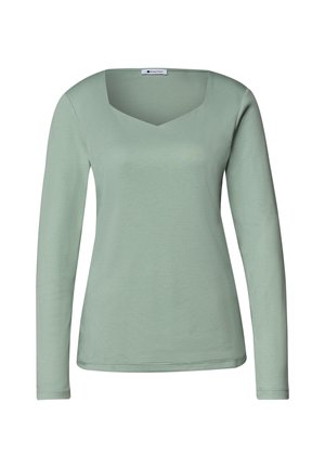 Street One, LANGARM SHIRT MIT CARRÉ AUSSCHNITT - T-shirt à manches longues - eucalyptus green