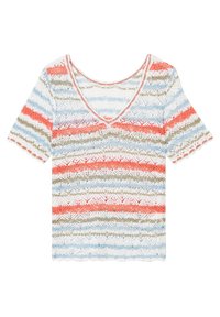 BONOBO Jeans MIT KURZEN ÄRMELN - Camiseta estampada - violet clair