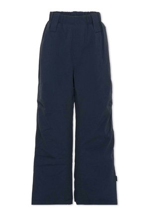 Pantaloni da sci blu navy realizzati in materiale leggero e resistente all'acqua, con vita elastica e design a gamba dritta.