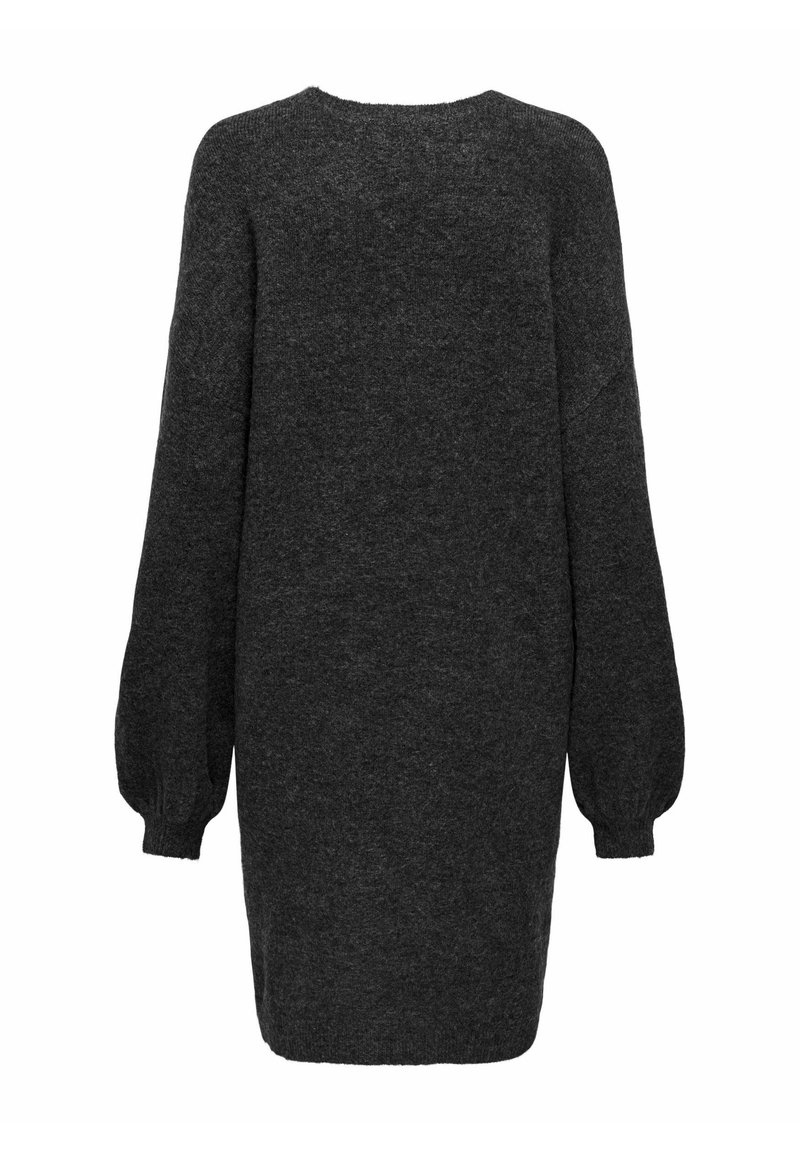 Robe-pull En Laine Noire Et Grise Le Temps Des Cerises - Taille S - Occasion Très Bon état