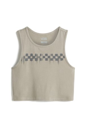 Vans CHECK WASH FITTED CROP TANK - Top - london fog