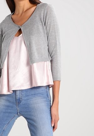 Cardigan - mottled light grey