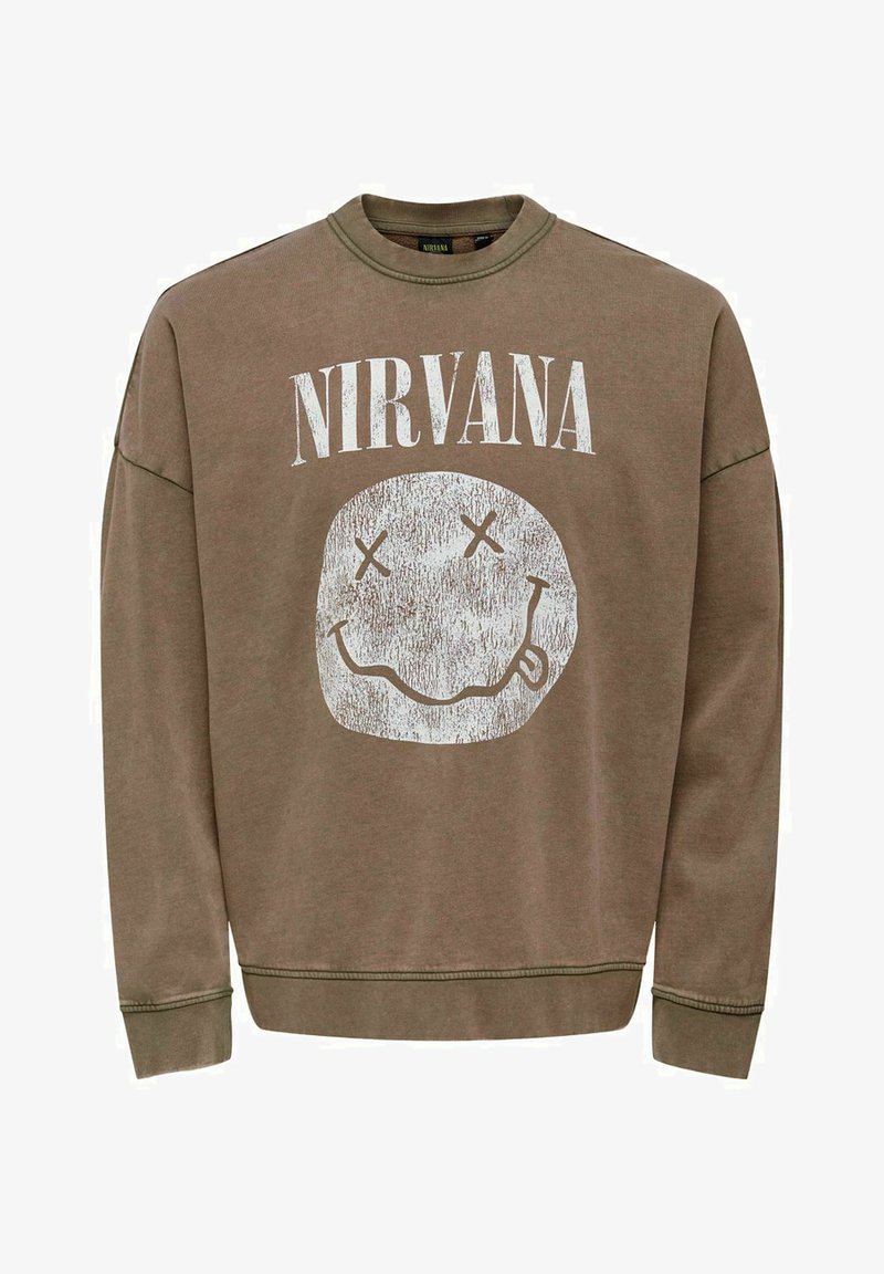 Only & Sons ONSBLADE CREW NECK - Maglione - rosin/verde scuro Only & Sons ONSBLADE CREW NECK - Maglione - rosin/verde scuro