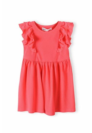 FRILLED SLEEVES - Day dress - red