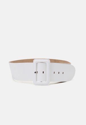LEATHER WAISTBELT - Pásek - white