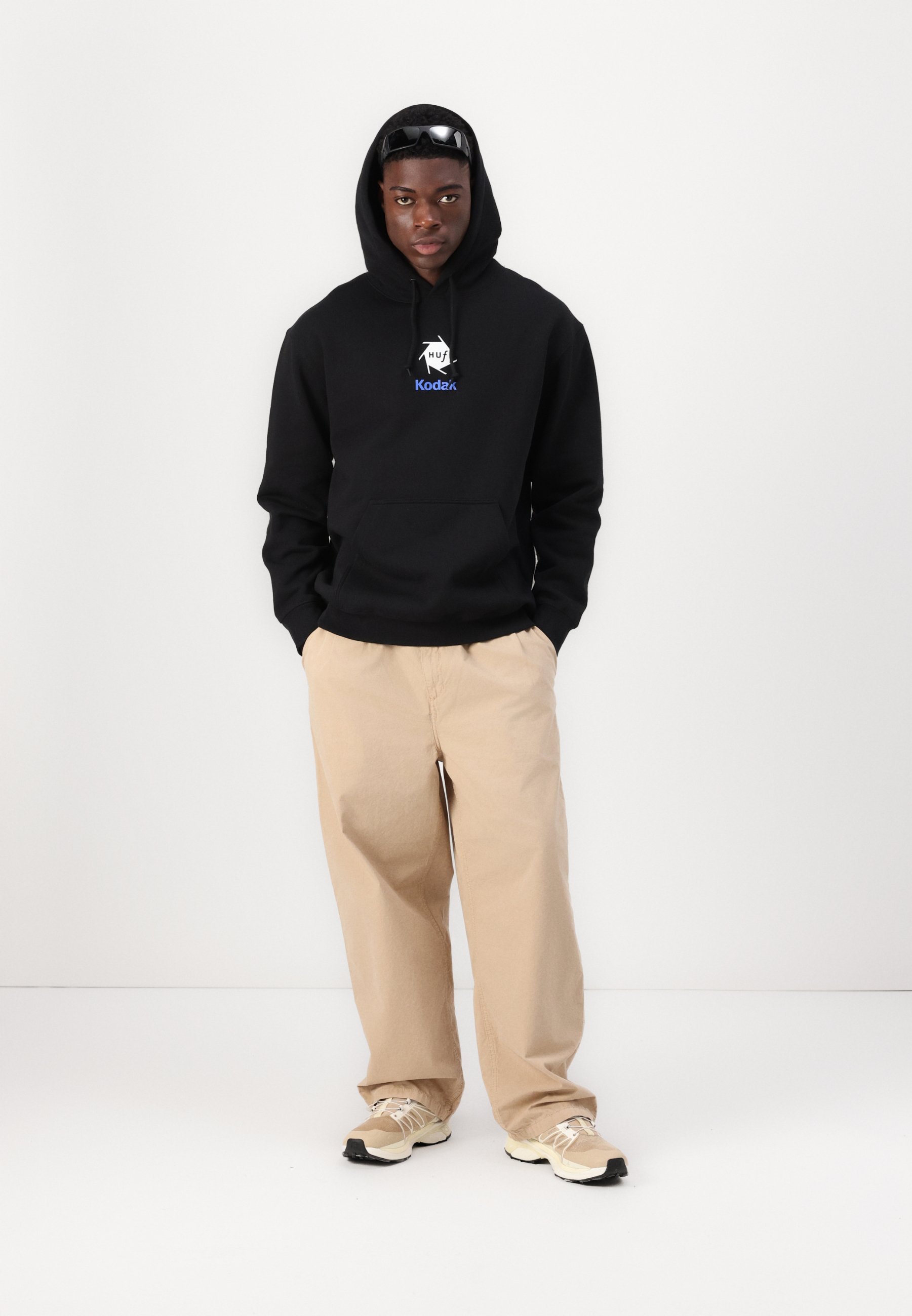 HUF INVENTION HOODIE UNISEX - Sweatshirt - black - Zalando.co.uk