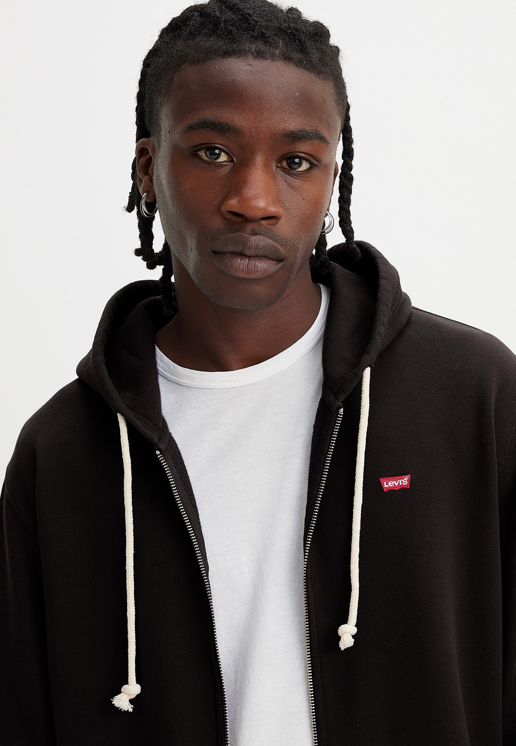 Levi's® THE ORIGINAL ZIP UP - Camisola com fecho - mineral black