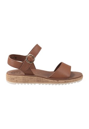 7134-015  - Sandalen met sleehak - braun