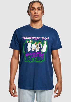 Merchcode BACKSTREET - PLAYING GAMES ROUND NECK - T-shirts med print - light navy