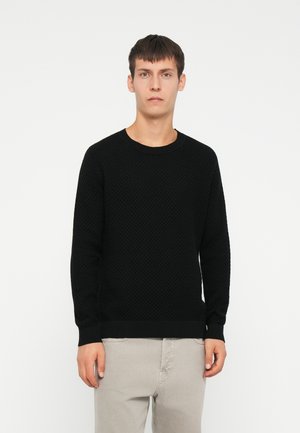 JPRBLUBARKLE CREW NECK - Maglione - black