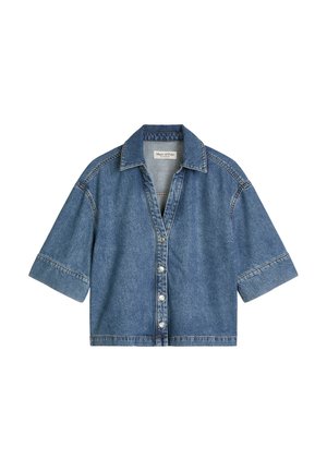 Marc O'Polo, DENIM SHIRT, REGULAR FIT, REGULAR LENGTH, BUTTON CLOSURE - Skjortebluser - clean mid blue wash