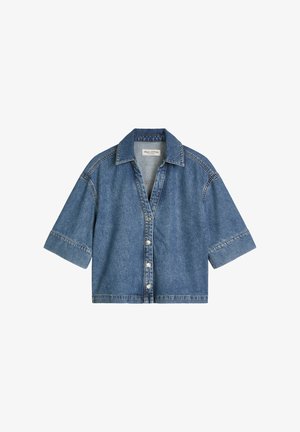 Marc O'Polo, DENIM SHIRT, REGULAR FIT, REGULAR LENGTH, BUTTON CLOSURE - Skjortebluser - clean mid blue wash